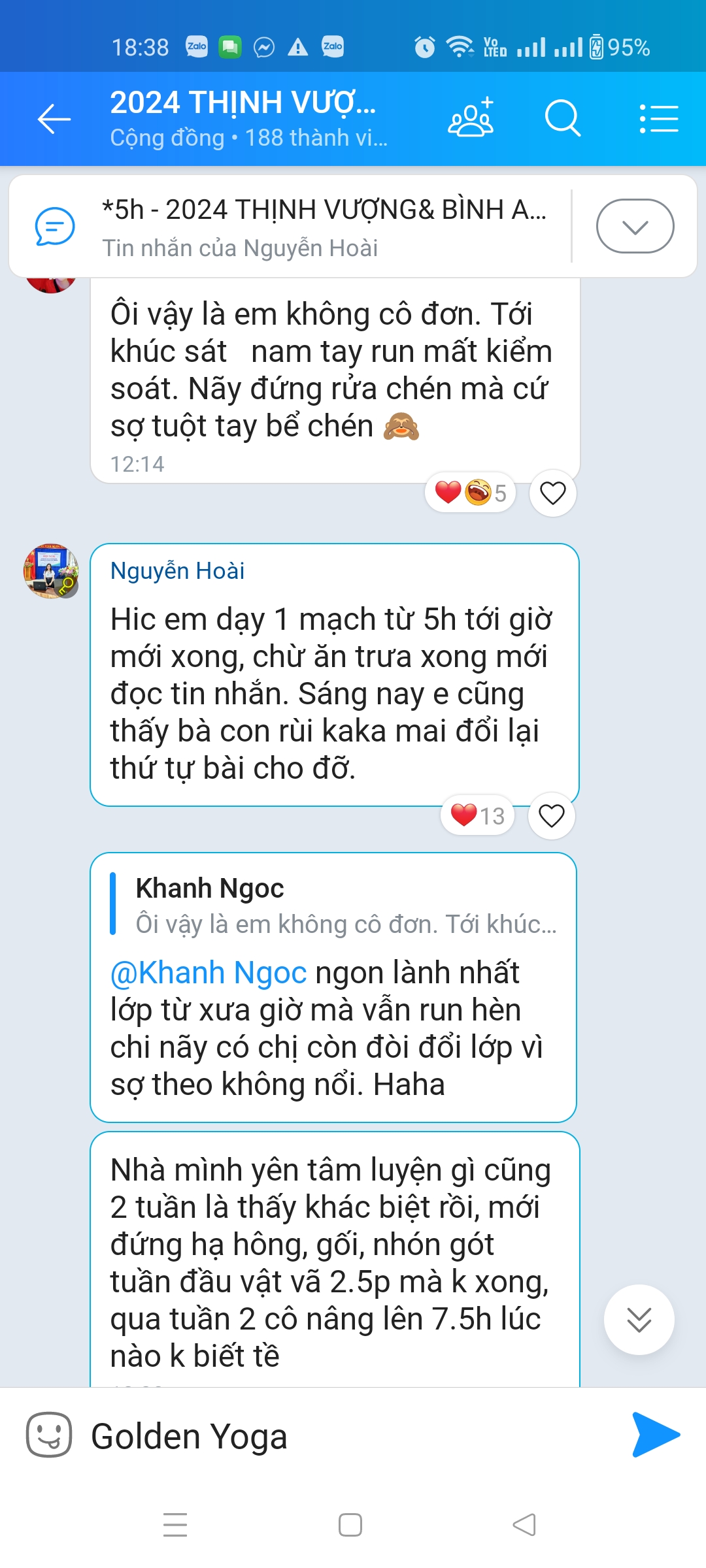Phản hồi của học viên sau khi tham gia lớp Yoga online