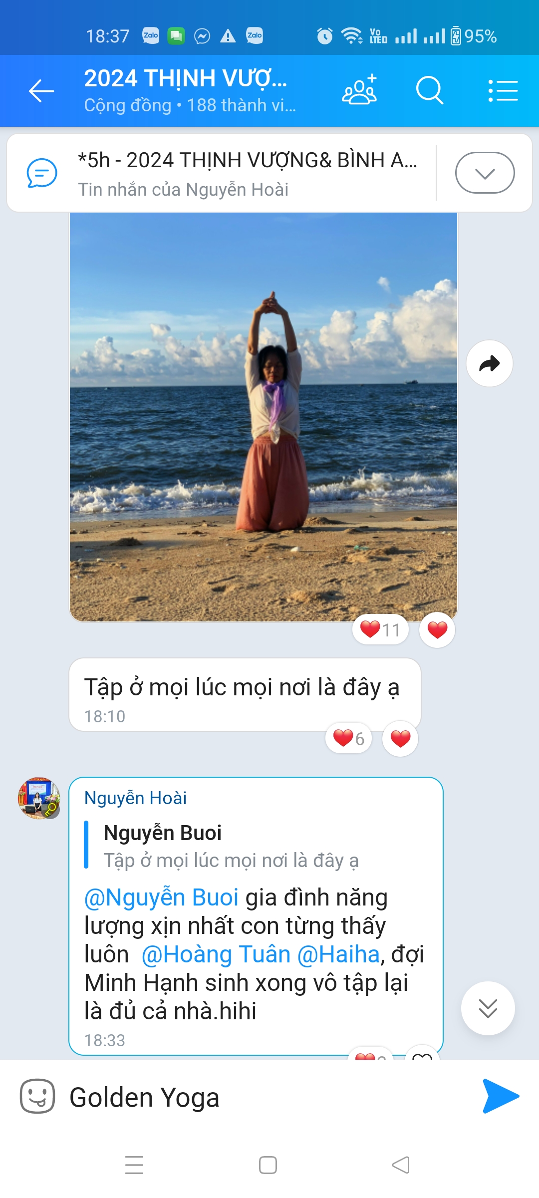 Phản hồi của học viên sau khi tham gia lớp Yoga online