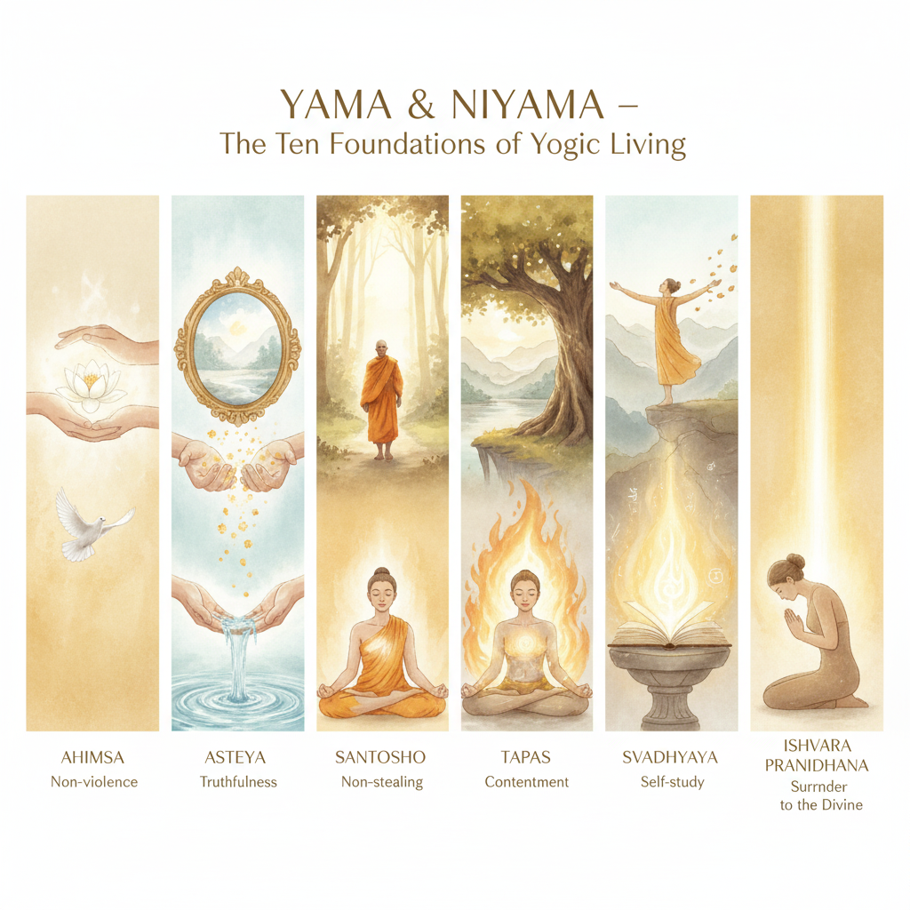 Yama Và Niyama – Hai Cánh Cửa Dẫn Vào Thế Giới Nội Tâm Của Yoga