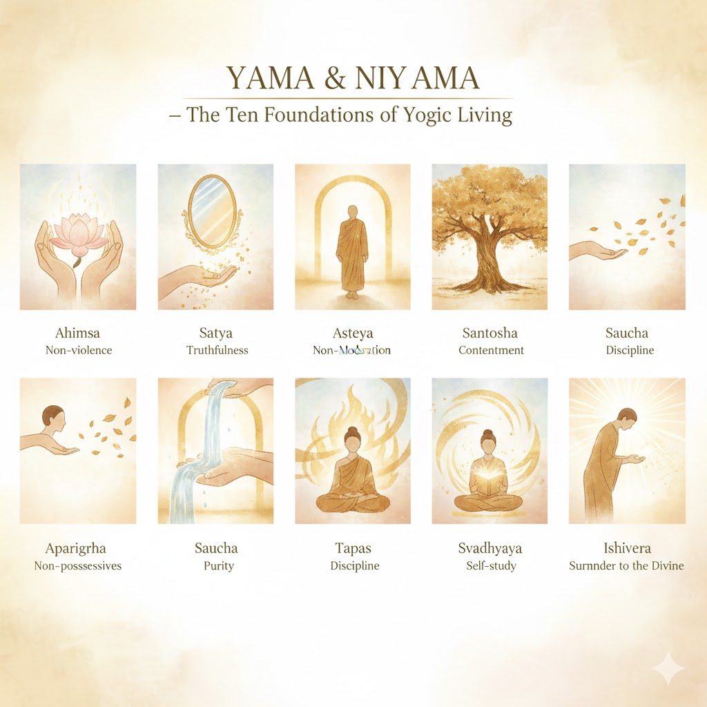 Yama Và Niyama – Hai Cánh Cửa Dẫn Vào Thế Giới Nội Tâm Của Yoga